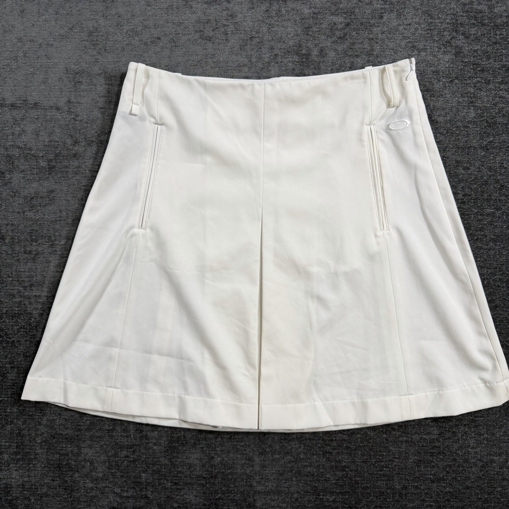 Oakley Golf Skort Womens Size 14 White Pickleball Tennis Performance Skirt Short